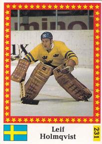 1991 Semic Hockey VM (Swedish) Stickers #231 Leif Holmqvist Front
