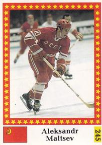 1991 Semic Hockey VM (Swedish) Stickers #245 Alexander Maltsev Front