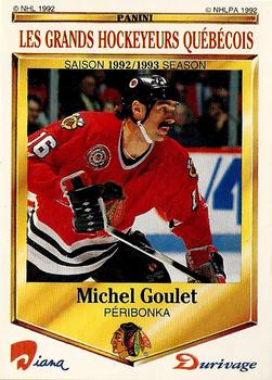 1992-93 Panini Durivage #24 Michel Goulet Front