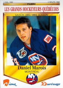 1992-93 Panini Durivage #16 Daniel Marois Front