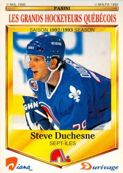 1992-93 Panini Durivage #38 Steve Duchesne Front