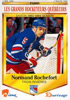 1992-93 Panini Durivage #44 Normand Rochefort Front