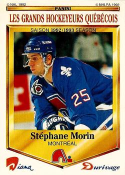 1992-93 Panini Durivage #9 Stephane Morin Front