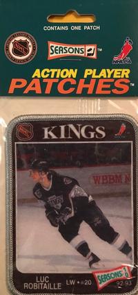 1992-93 Seasons Patches #10 Luc Robitaille Front