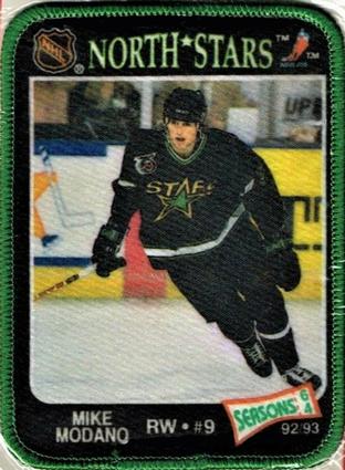 1992-93 Seasons Patches #64 Mike Modano Front