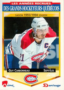 1993-94 Score Durivage #9 Guy Carbonneau Front