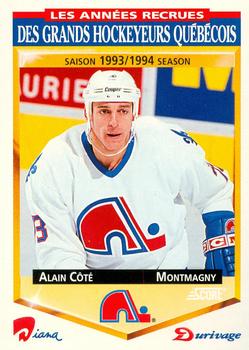 1993-94 Score Durivage #19 Alain Cote Front
