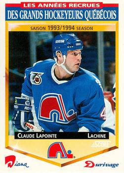 1993-94 Score Durivage #24 Claude Lapointe Front
