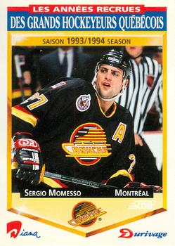 1993-94 Score Durivage #33 Sergio Momesso Front
