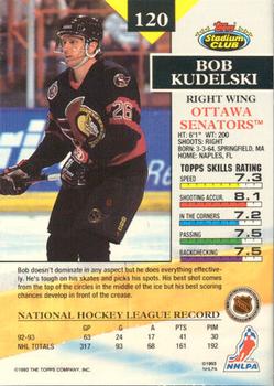 1993-94 Stadium Club - Members Only #120 Bob Kudelski Back