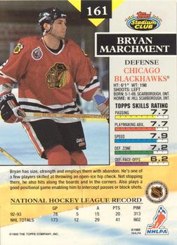 1993-94 Stadium Club - Members Only #161 Bryan Marchment Back