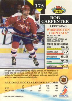 1993-94 Stadium Club - Members Only #175 Bob Carpenter Back