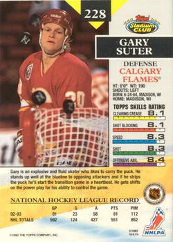 1993-94 Stadium Club - Members Only #228 Gary Suter Back