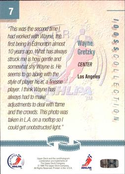 1994 Upper Deck NHLPA/Be A Player #7 Wayne Gretzky Back