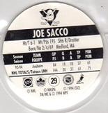 1994-95 POG Canada Games NHL #29 Joe Sacco Back