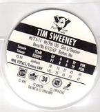 1994-95 POG Canada Games NHL #34 Tim Sweeney Back