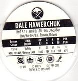1994-95 POG Canada Games NHL #46 Dale Hawerchuk Back