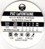 1994-95 POG Canada Games NHL #50 Pat LaFontaine Back