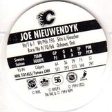1994-95 POG Canada Games NHL #56 Joe Nieuwendyk Back