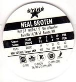 1994-95 POG Canada Games NHL #76 Neal Broten Back