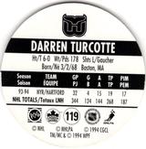 1994-95 POG Canada Games NHL #119 Darren Turcotte Back