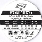 1994-95 POG Canada Games NHL #126 Wayne Gretzky Back