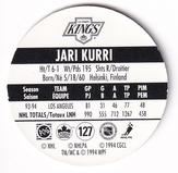 1994-95 POG Canada Games NHL #127 Jari Kurri Back