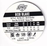 1994-95 POG Canada Games NHL #129 Rob Blake Back