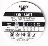 1994-95 POG Canada Games NHL #143 Trent Klatt Back