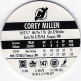 1994-95 POG Canada Games NHL #147 Corey Millen Back