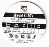 1994-95 POG Canada Games NHL #172 Sergei Zubov Back