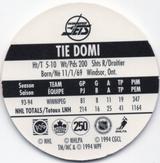 1994-95 POG Canada Games NHL #250 Tie Domi Back