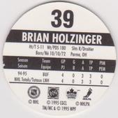 1995-96 POG Canada Games NHL #39 Brian Holzinger Back