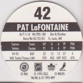 1995-96 POG Canada Games NHL #42 Pat LaFontaine Back