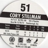 1995-96 POG Canada Games NHL #51 Cory Stillman Back