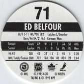 1995-96 POG Canada Games NHL #71 Ed Belfour Back