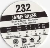 1995-96 POG Canada Games NHL #232 Jamie Baker Back