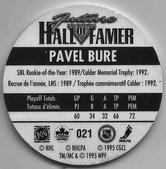 1995-96 POG Canada Games NHL #274 Pavel Bure Back