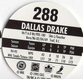 1995-96 POG Canada Games NHL #288 Dallas Drake Back