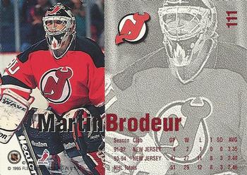 1995 Kenner/Fleer Starting Lineup Cards #111 Martin Brodeur Back