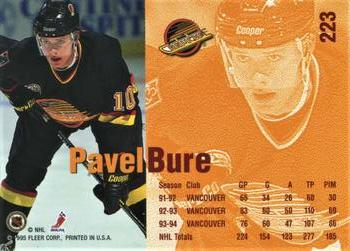1995 Kenner/Fleer Starting Lineup Cards #223 Pavel Bure Back
