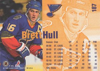 1995 Kenner/Fleer Starting Lineup Cards #187 Brett Hull Back