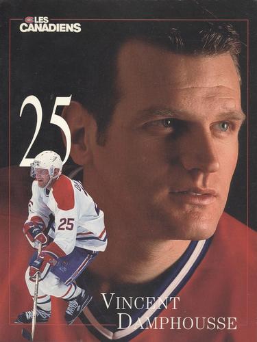 1996-97 Montreal Canadiens Line-Up Sheets #NNO Vincent Damphousse Front