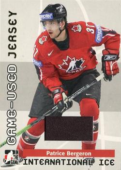 2006-07 In The Game Used International Ice - Jerseys #GUJ-17 Patrice Bergeron Front