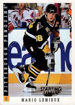 1994 Kenner/Score Starting Lineup Cards #510076 Mario Lemieux Front
