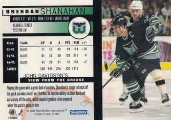 1996 Kenner/SkyBox Impact Starting Lineup Cards #53038600 Brendan Shanahan Back