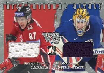 2006-07 In The Game Used International Ice - International Rivals #IR-18 Sidney Crosby / Al Montoya Front