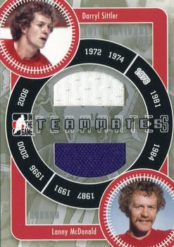 2006-07 In The Game Used International Ice - Teammates #IT-03 Darryl Sittler / Lanny McDonald Front