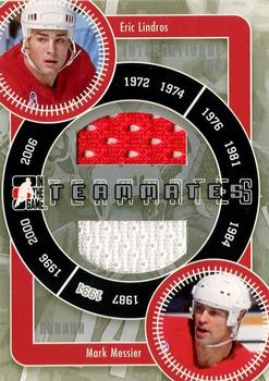 2006-07 In The Game Used International Ice - Teammates #IT-08 Eric Lindros / Mark Messier Front