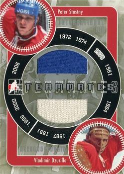 2006-07 In The Game Used International Ice - Teammates #IT-20 Peter Stastny / Vladimir Dzurilla Front